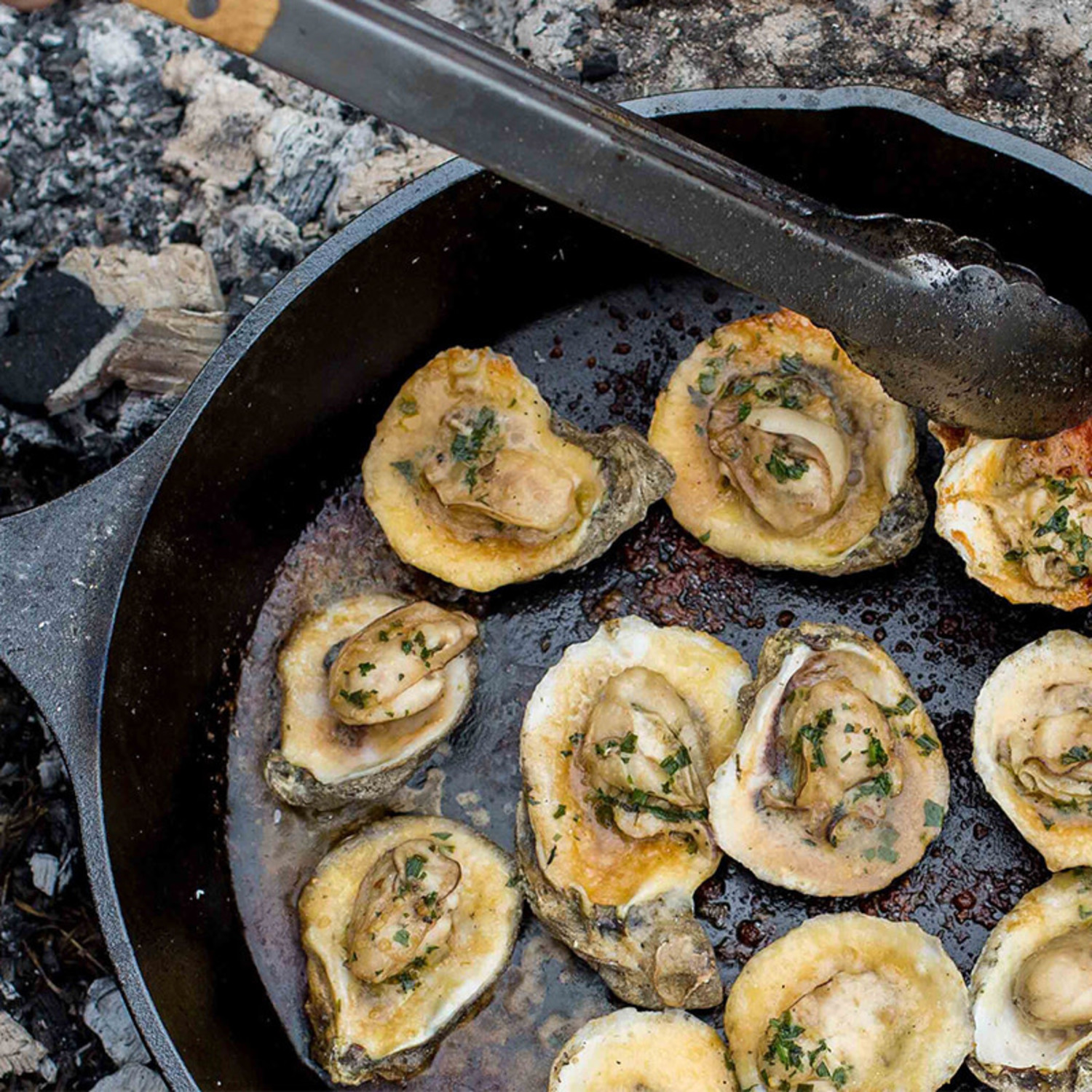 Pre-Seasoned Cast Iron Oyster Grill Pan