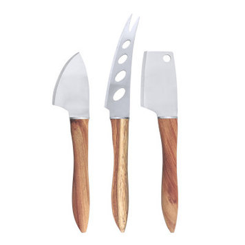 Acacia Cheese Knives, set of 3