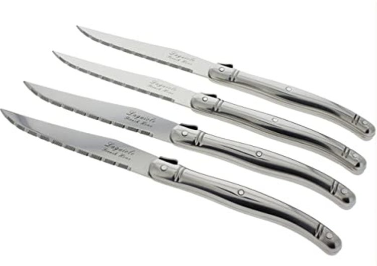 Laguiole Stainless Steel Steak Knives, set of 4