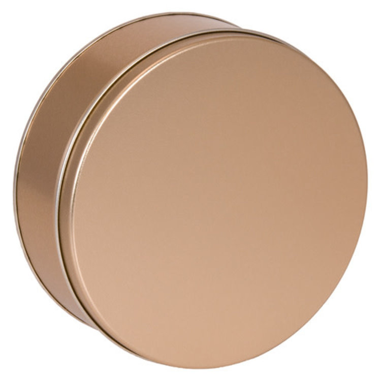 6.5x2" Gold Cookie Tin, 1lb capacity