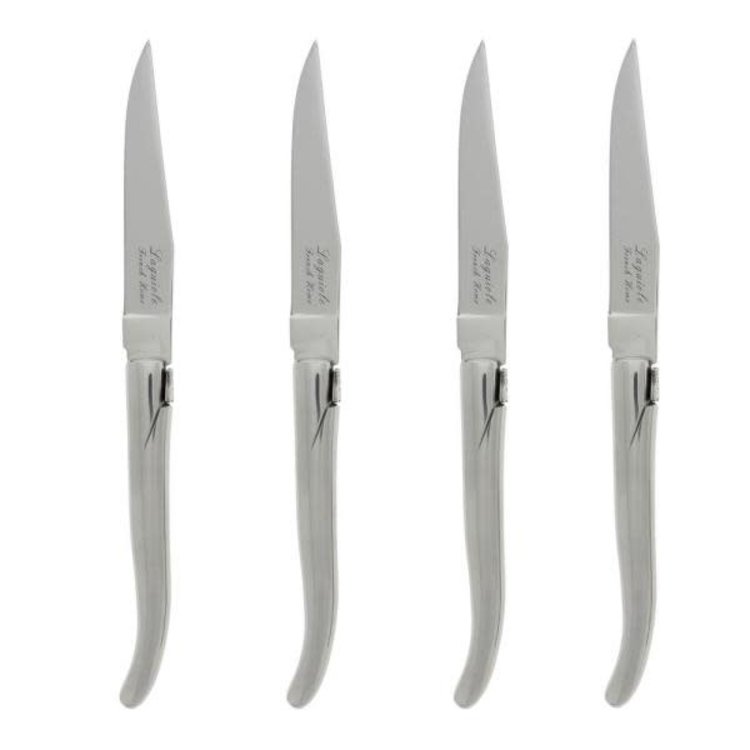 Laguiole Heavy Stainless Steel Steak Knives, set of 4