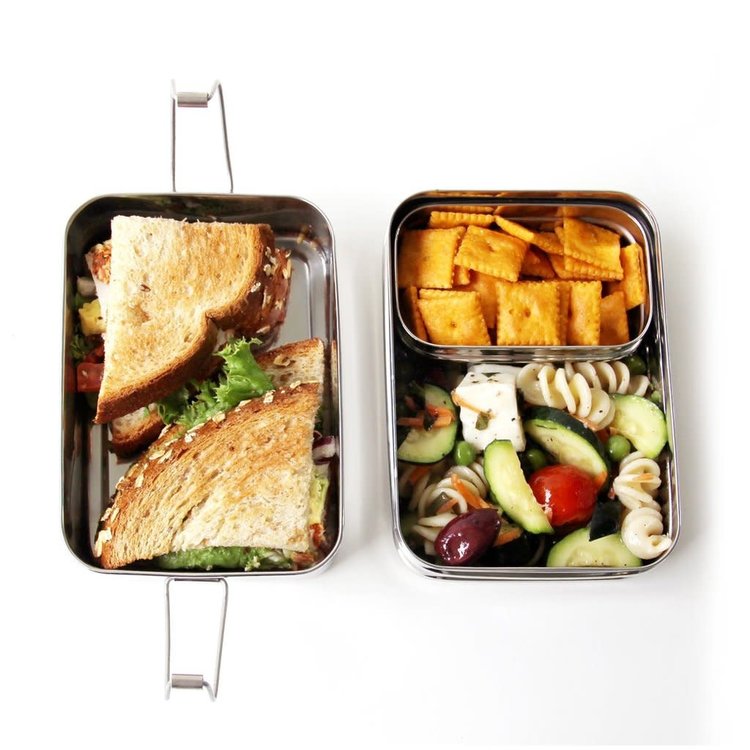 3 part Stainless Steel Rectangle Tiffin