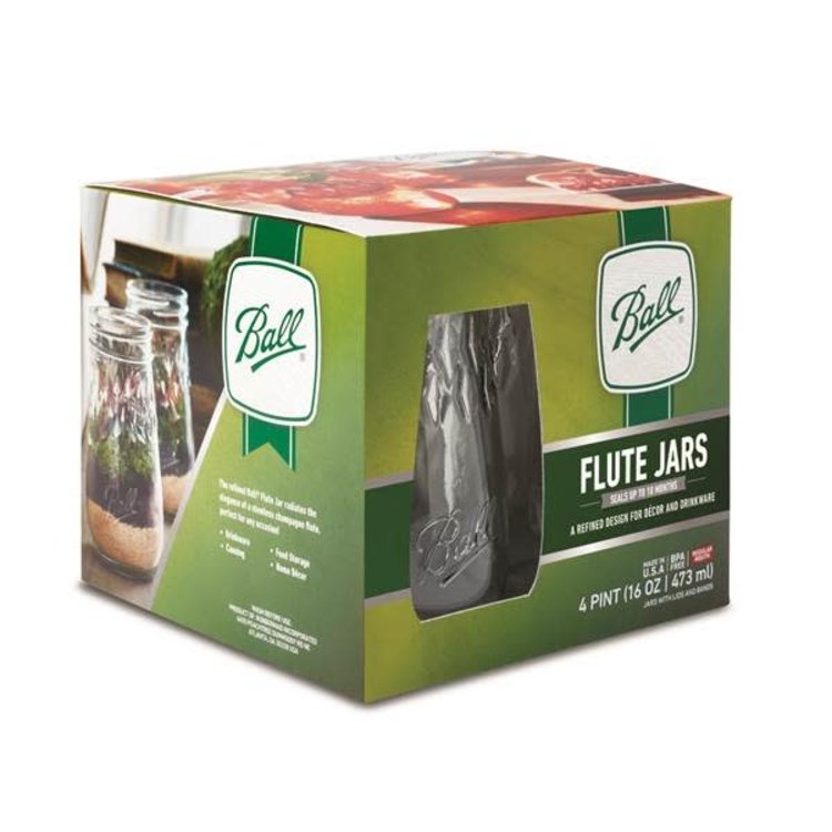 Ball 16oz Fluted Canning Jar