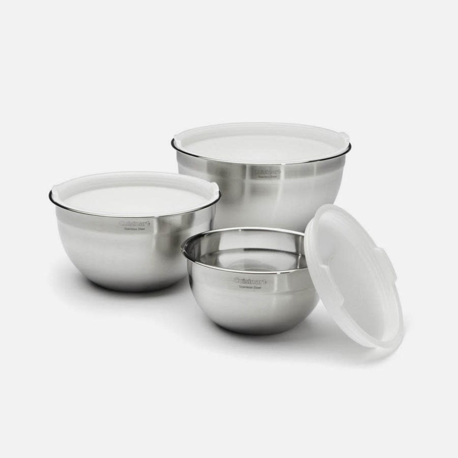 Stainless Steel Mixing Bowls with Lids, - 3 Piece (1.5 Qt, 3 Qt, 5 Qt) –  Chef Pomodoro