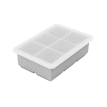 Tovolo Tovolo Oyster Grey King Ice Cube Tray with Lid