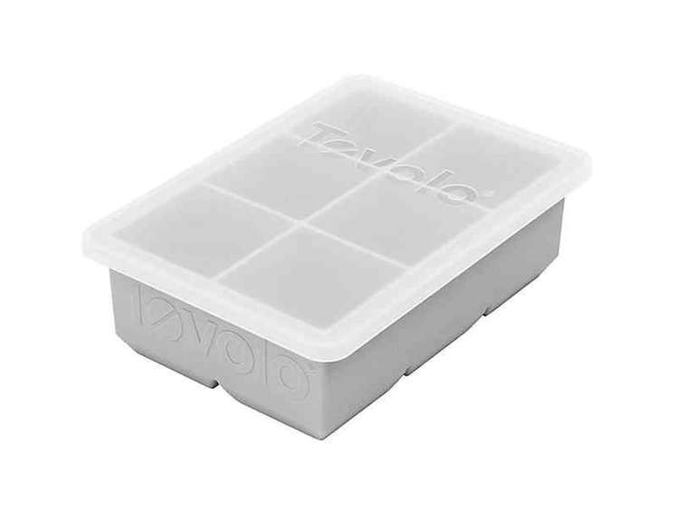 Tovolo Tovolo Oyster Grey King Ice Cube Tray with Lid