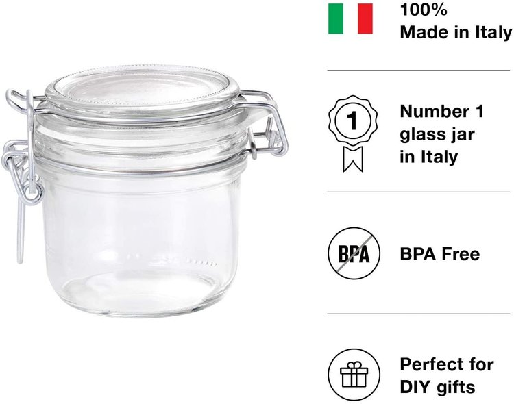 6.75oz Fido Glass Storage Jar