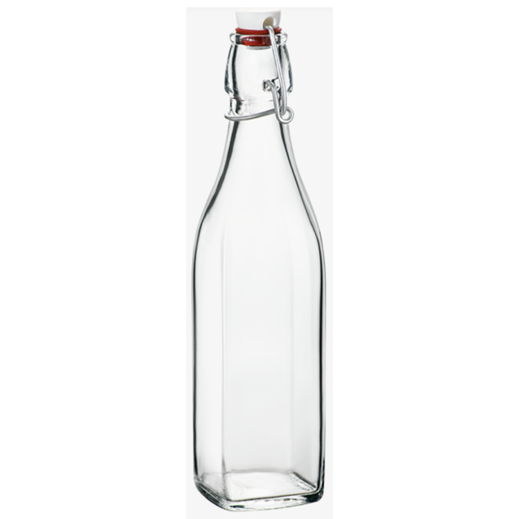 1 liter Square Glass Swing Bottle