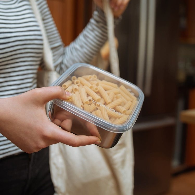Medium Simple Bento with Silicone Lid