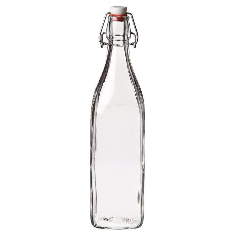 1 liter Square Glass Swing Bottle