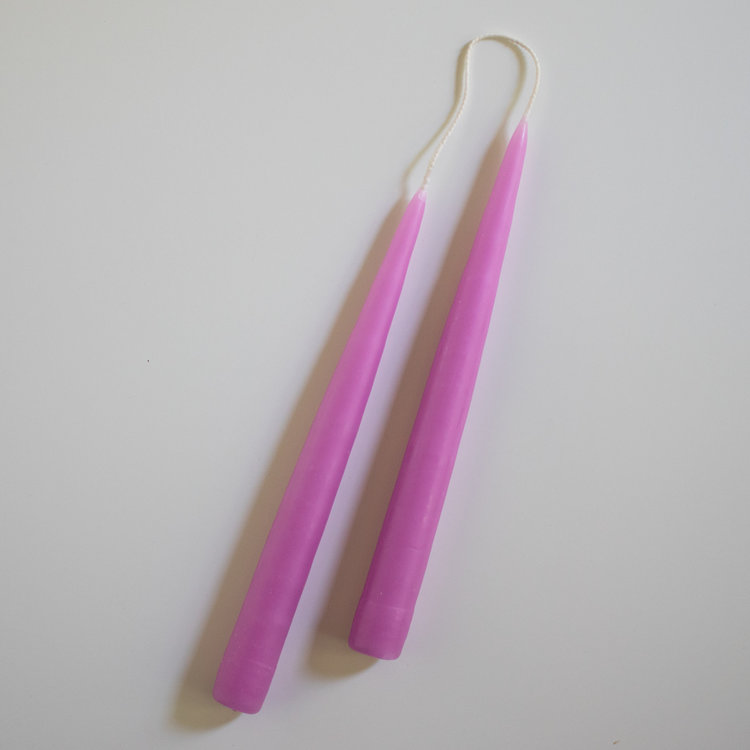 9" Heather Candles, set of 2
