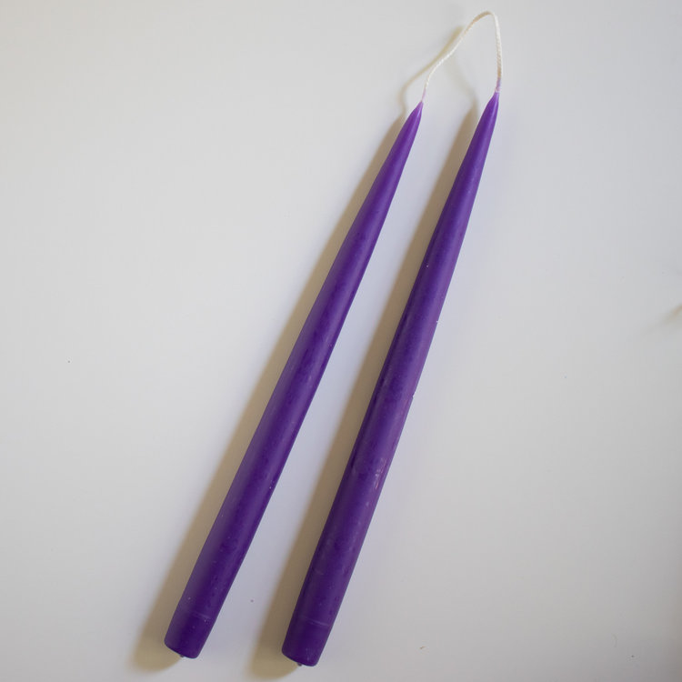 13" Iris Candles, set of 2