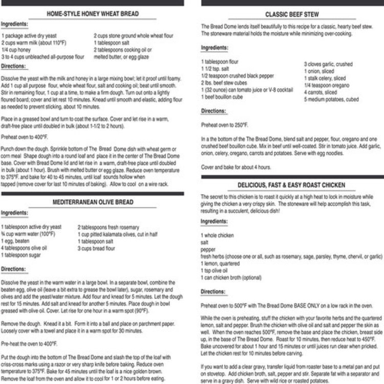 Superstone Bread Dome Clay Baker