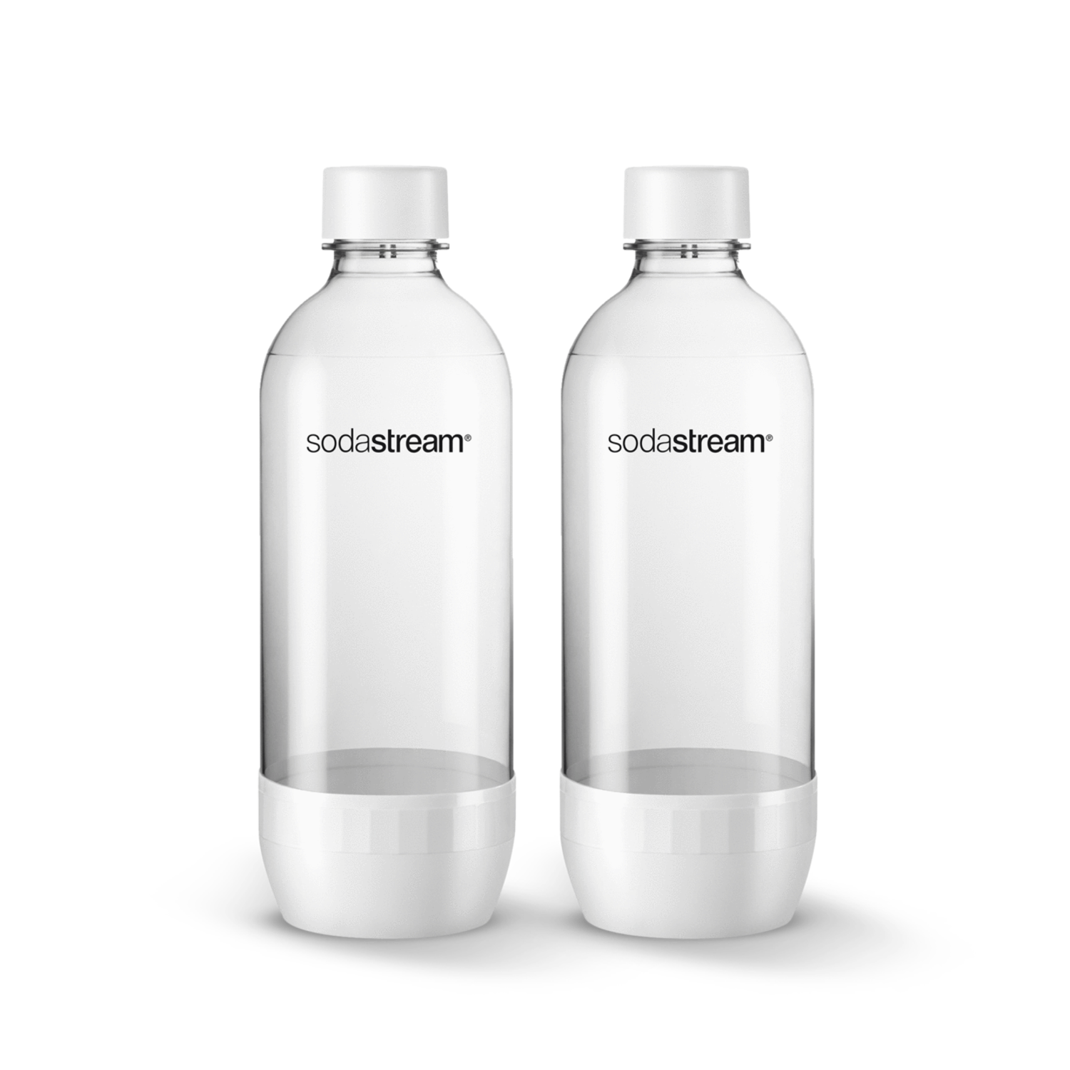 Sodastream 1 liter White Sodastream Bottles set of 2 - Whisk