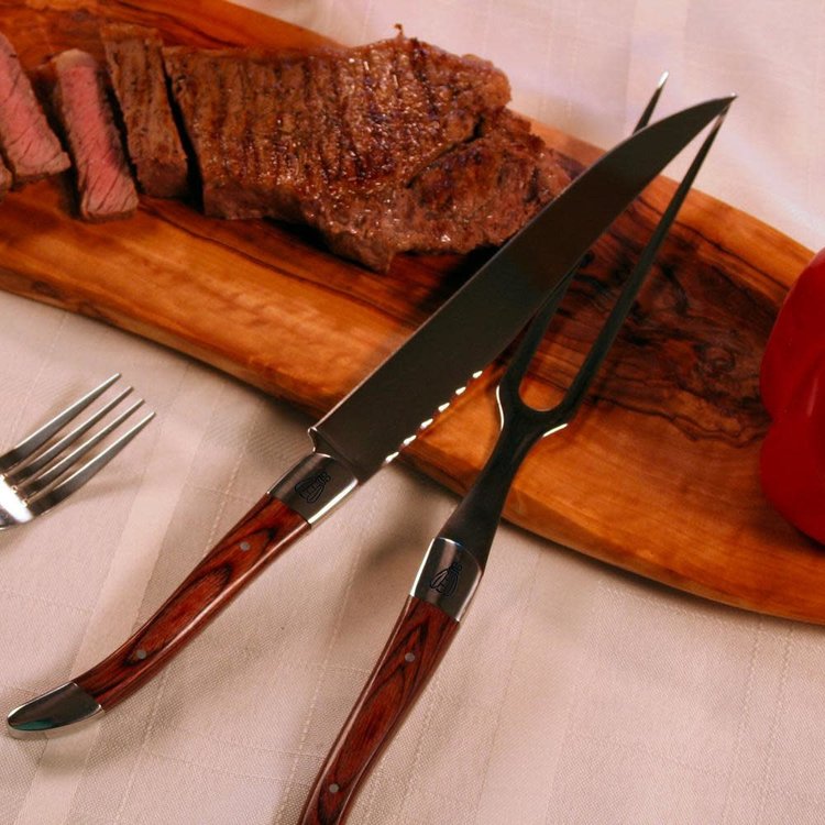 Pakkawood Laguiole Carving Set