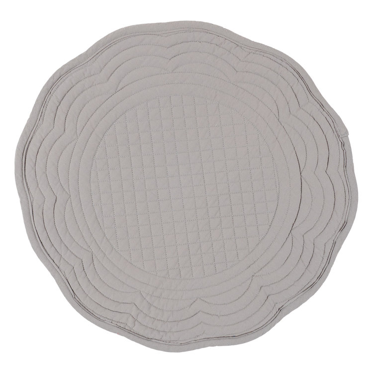 Round Grey Boutis Placemat