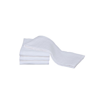 White Jumbo Floursack Towels, set of 4