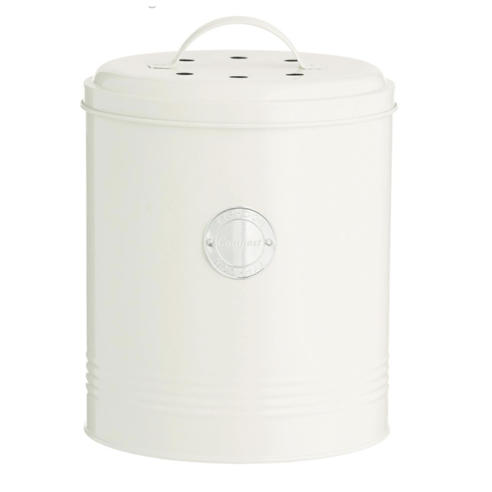 compost pail, cream - Whisk