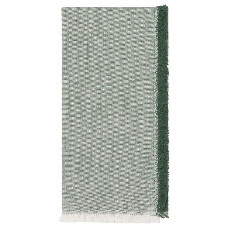 Jade Green Chambray Napkins, set of 4