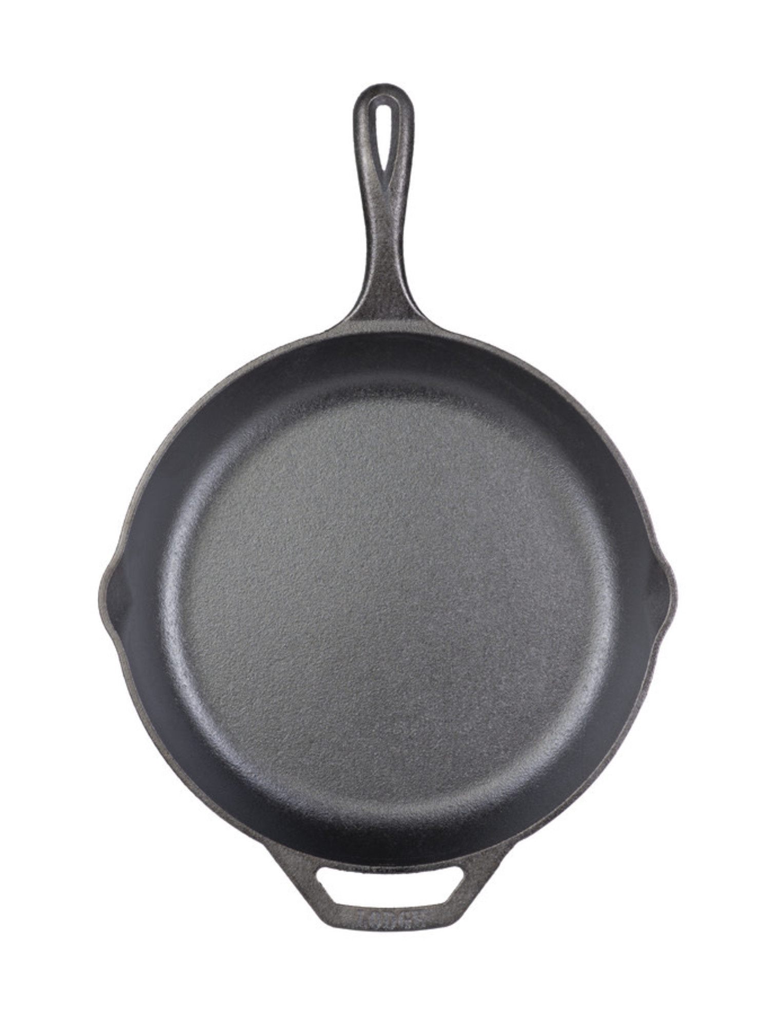 Lodge Seasoned Cast Iron Skillet - 12 Inch Ergonomic Frying Pan with Assist  Handle, black
