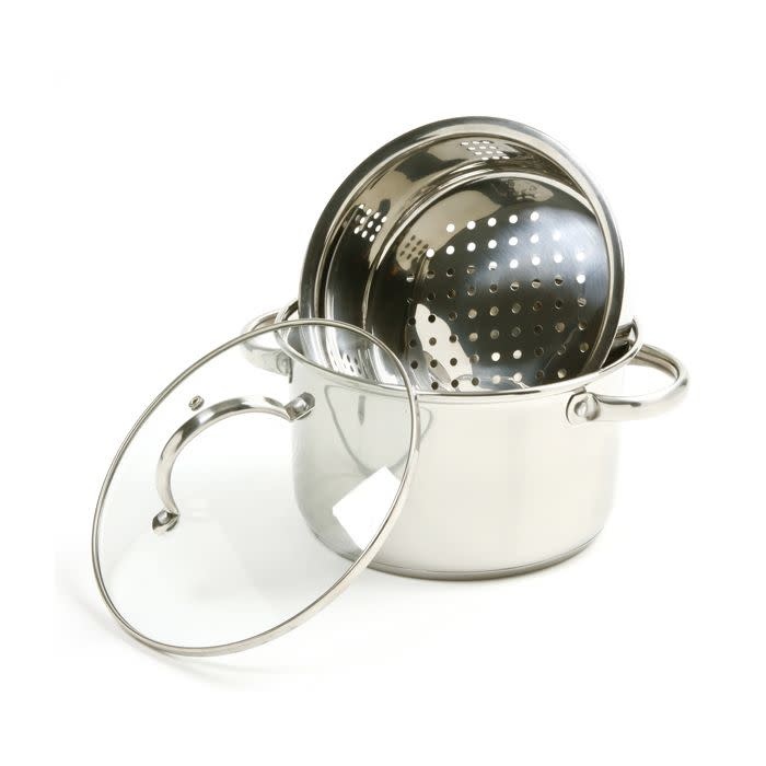 4 quart Pot with Steamer Whisk