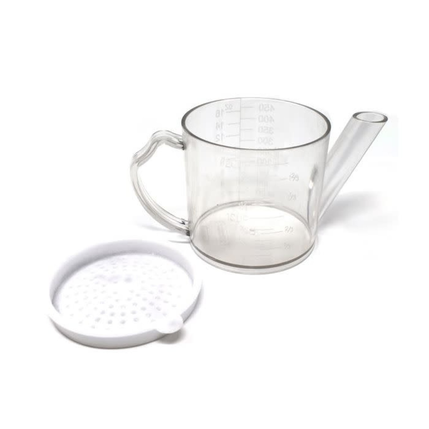 Norpro 4 Cup Capacity Glass Gravy and Fat Separator Cup with Handle and  Strainer