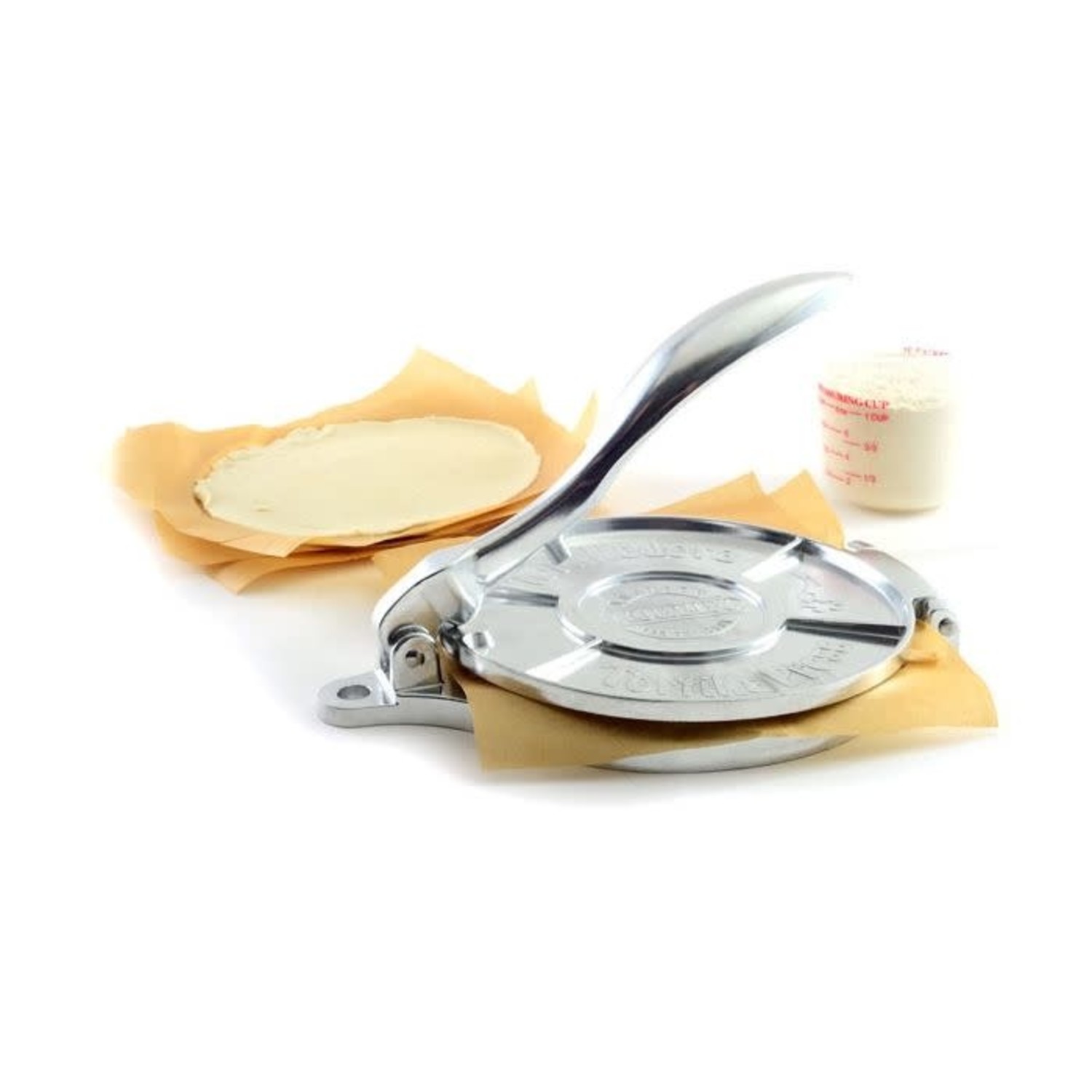 Norpro Tortilla Press 15 cm tung gjutning aluminium hemgjord lätt och snabb  kromfinish : : Hem & kök