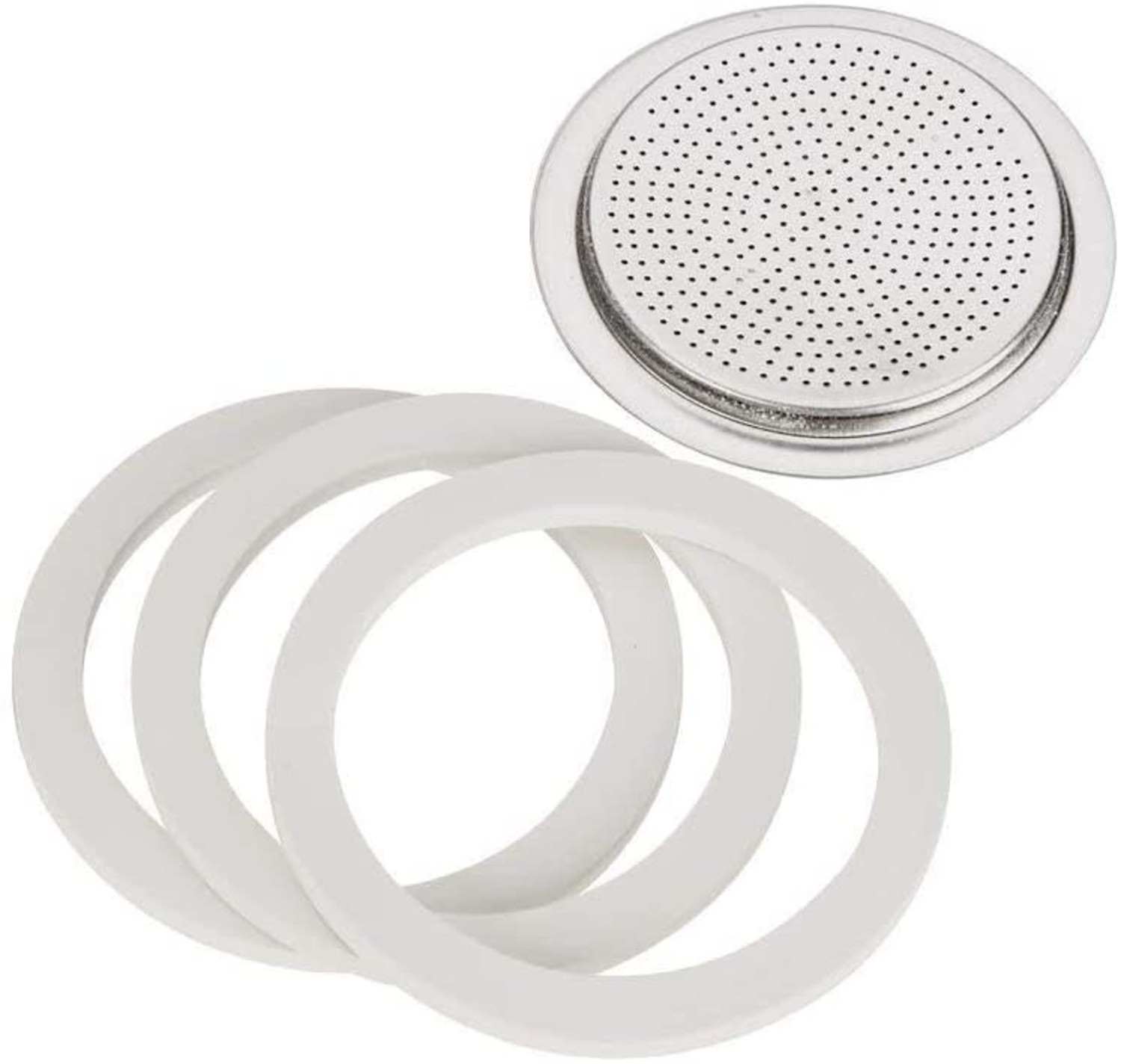 BIALETTI RUBBER RINGS X3 & FILTER PLATE FOR 3/4 CUP SIZE Malta