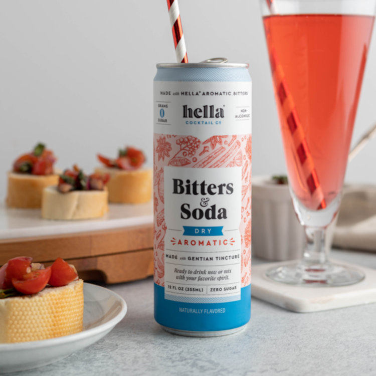 Hella Cocktail Co. 12oz Dry Aromatic Bitters & Soda