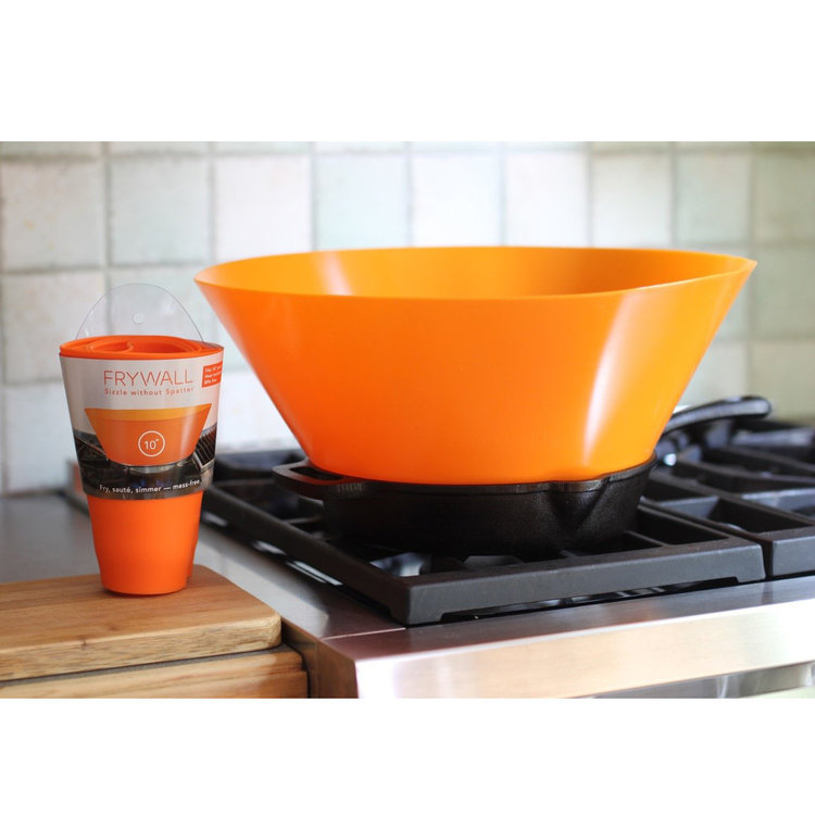 Frywall 10" Red Splatter Guard