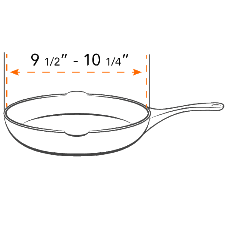 Frywall 10" Red Splatter Guard