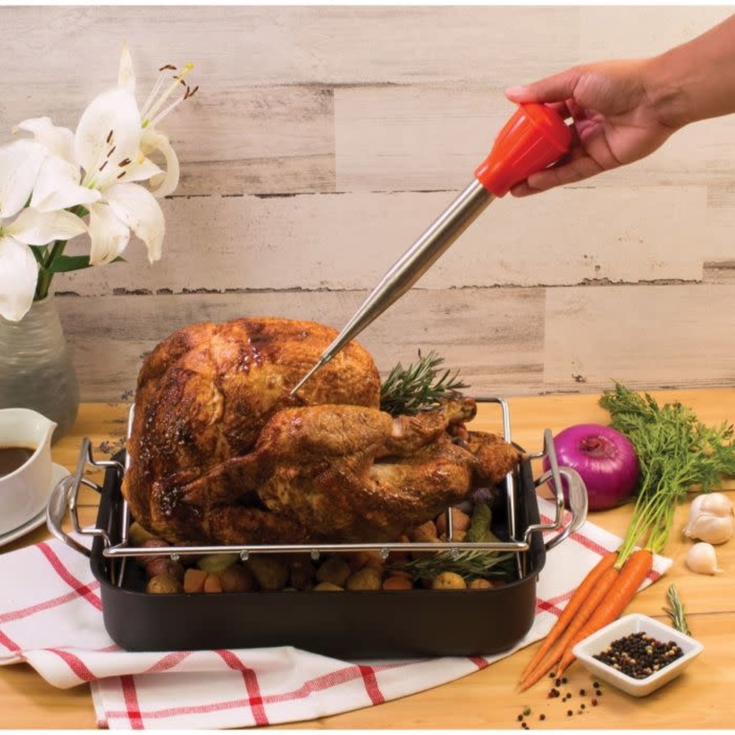 Oxo Turkey Baster With Brush  Cooking Utensils & Holders - Shop