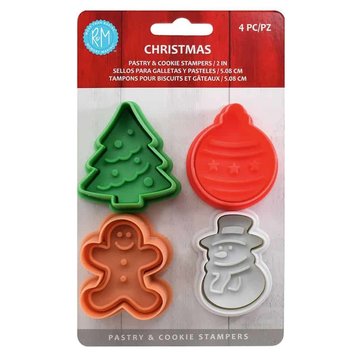 Holiday Cookie Stampers, set of 4