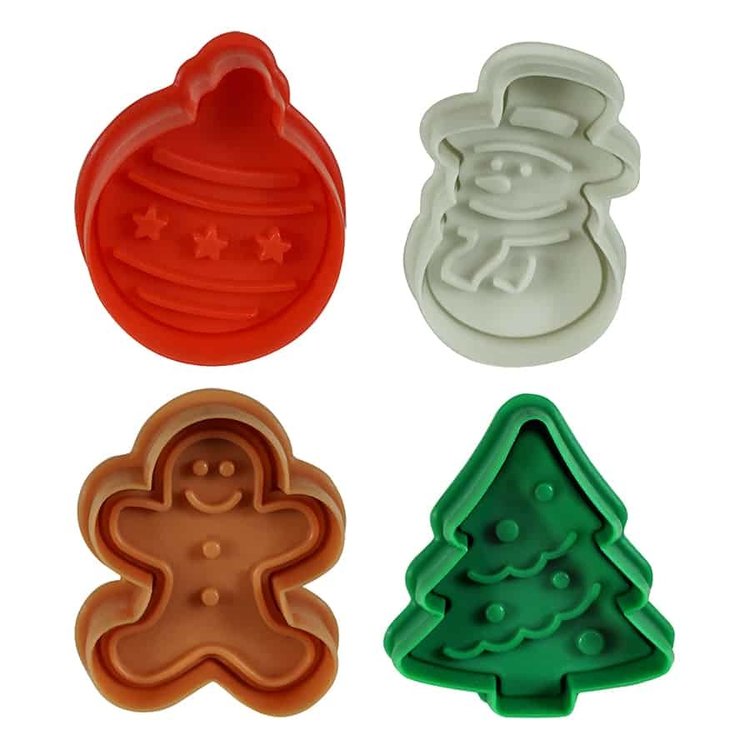 Holiday Cookie Stampers, set of 4