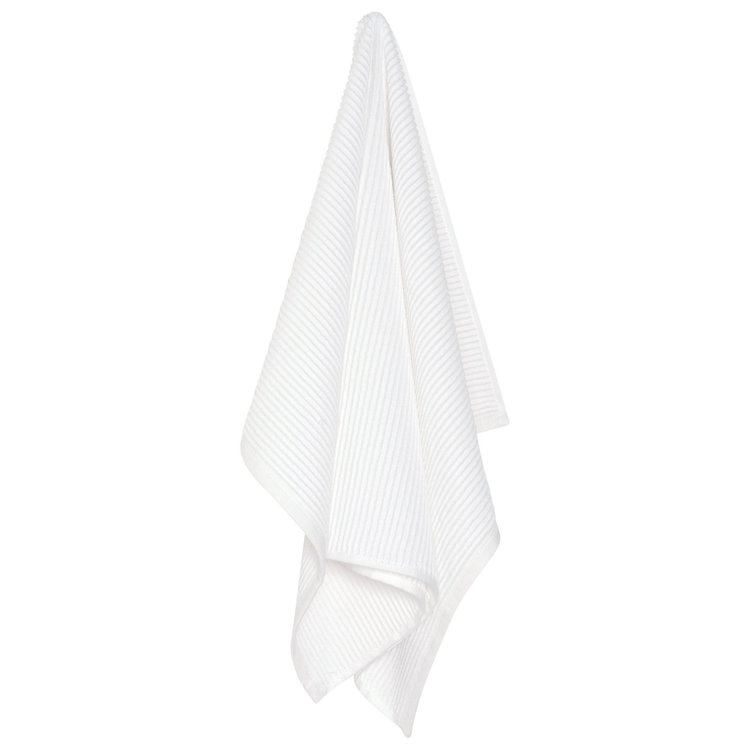 White Ripple Dishtowel