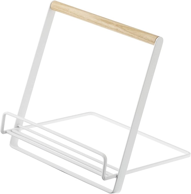 Yamazaki White Wire Cookbook Stand