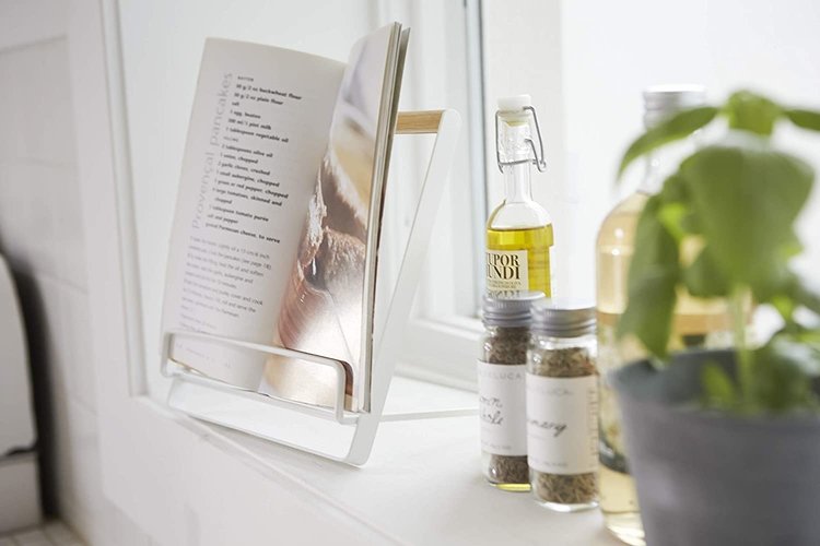 Yamazaki White Wire Cookbook Stand