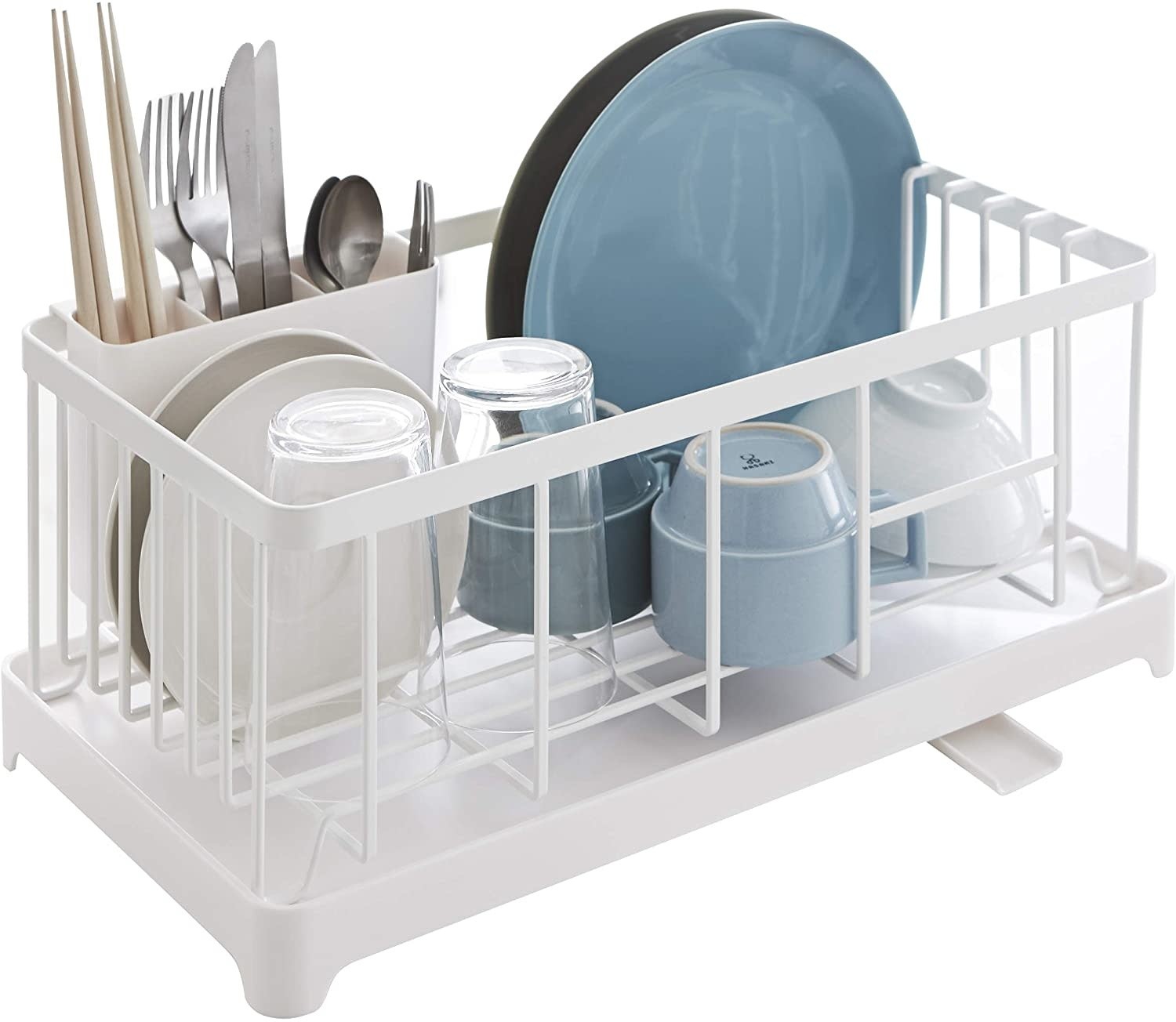 Yamazaki Home | Tower Two-Tier Dish Rack White