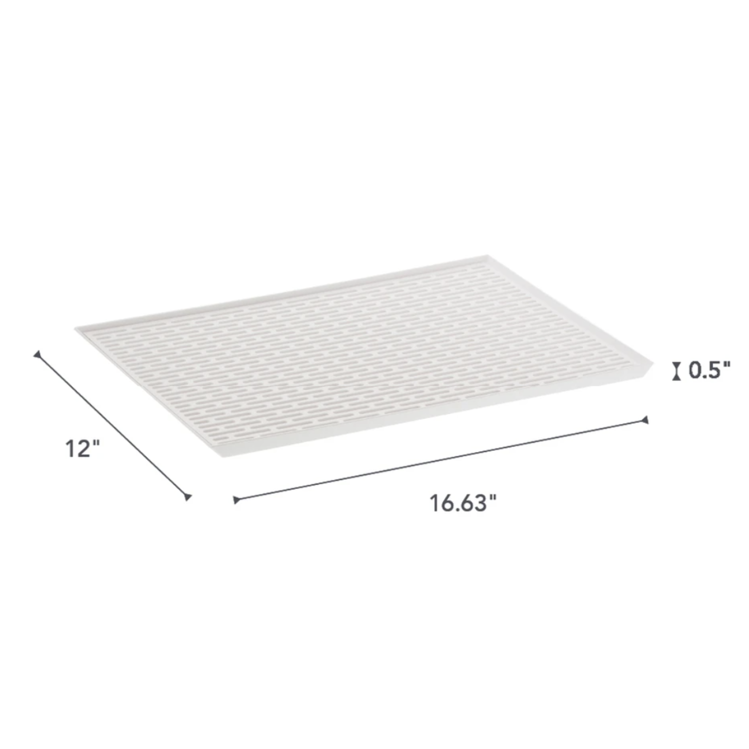 dish drying mat, large silicone white - Whisk