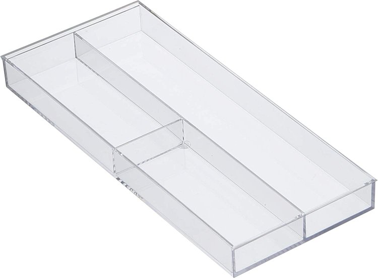 Yamazaki Expandable White Flatware Tray