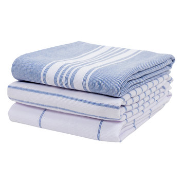 Dutch Blue Monaco Terry Dishtowels, set of 3