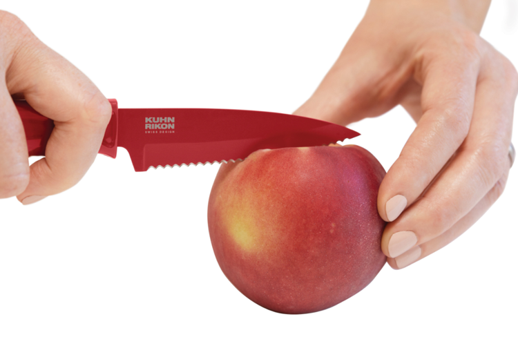 Lemon Yellow Serrated Paring Knife