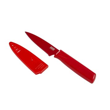 Apple Red Serrated Paring Knife