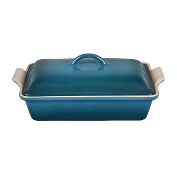 Le Creuset Stoneware 2.75 Qt Rectangular Dish with Platter Lid