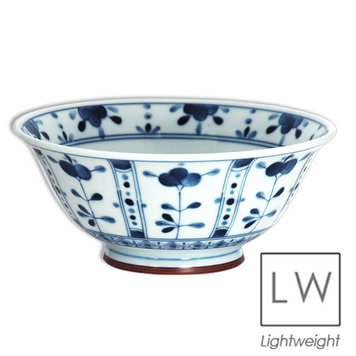 Blue Floral Ramen Bowl
