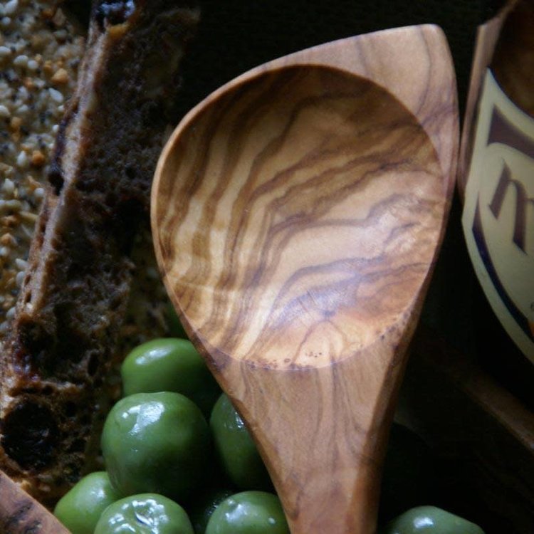 Olive Wood Corner Spoon