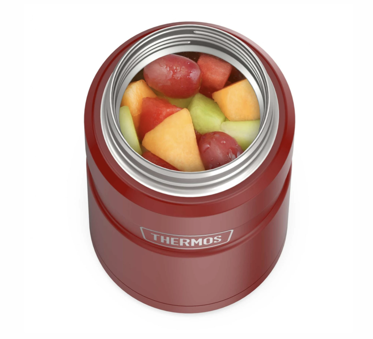 24oz Matte Red Food Jar