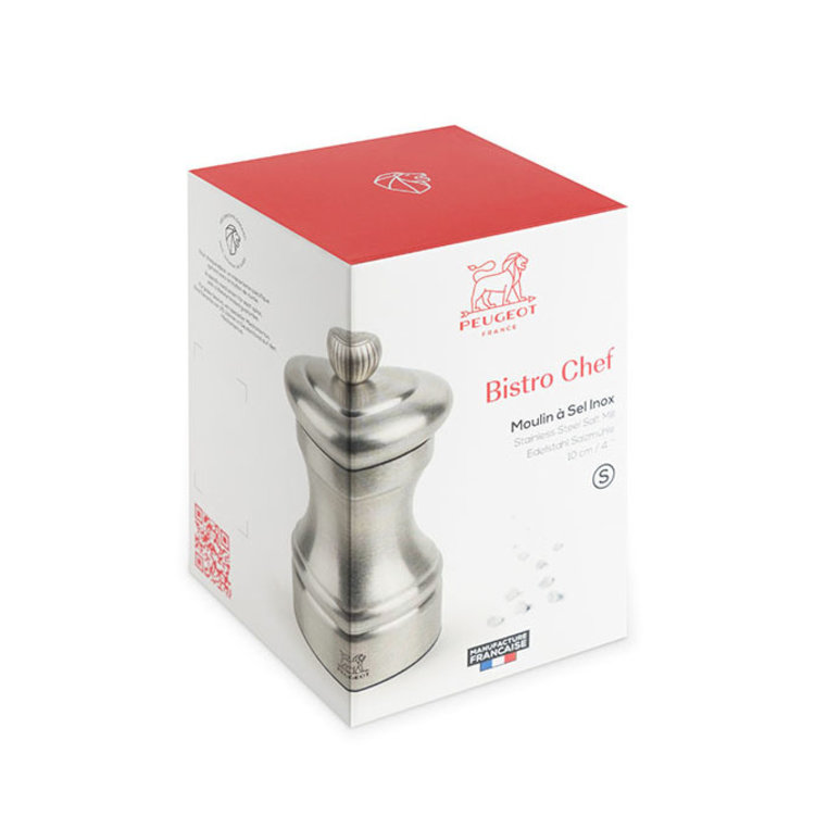 Peugeot Peugeot 4" Stainless Steel Bistro Salt Mill