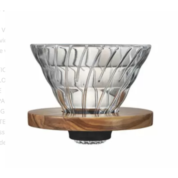 Hario Olive Wood & Glass #2 Pourover