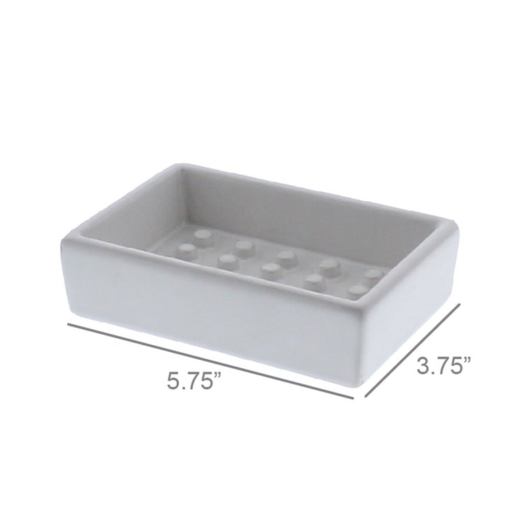Rectangular Ceramic Soap Dish